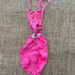 1982 Mattel Barbie Fashion Doll Clothes Twirly Curls #5579 Outfit Swimsuit Skirt